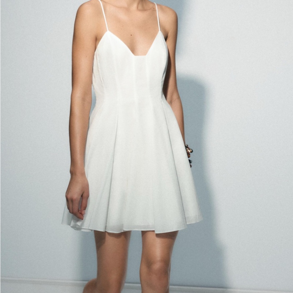 NWT Zara mini dress - white S